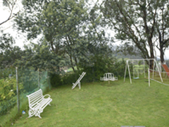 children play area& Open air badminton court 